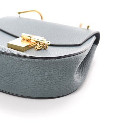 Chloe Grained Lambskin Mini Drew Shoulder Bag Cloudy Blue 8 of 8