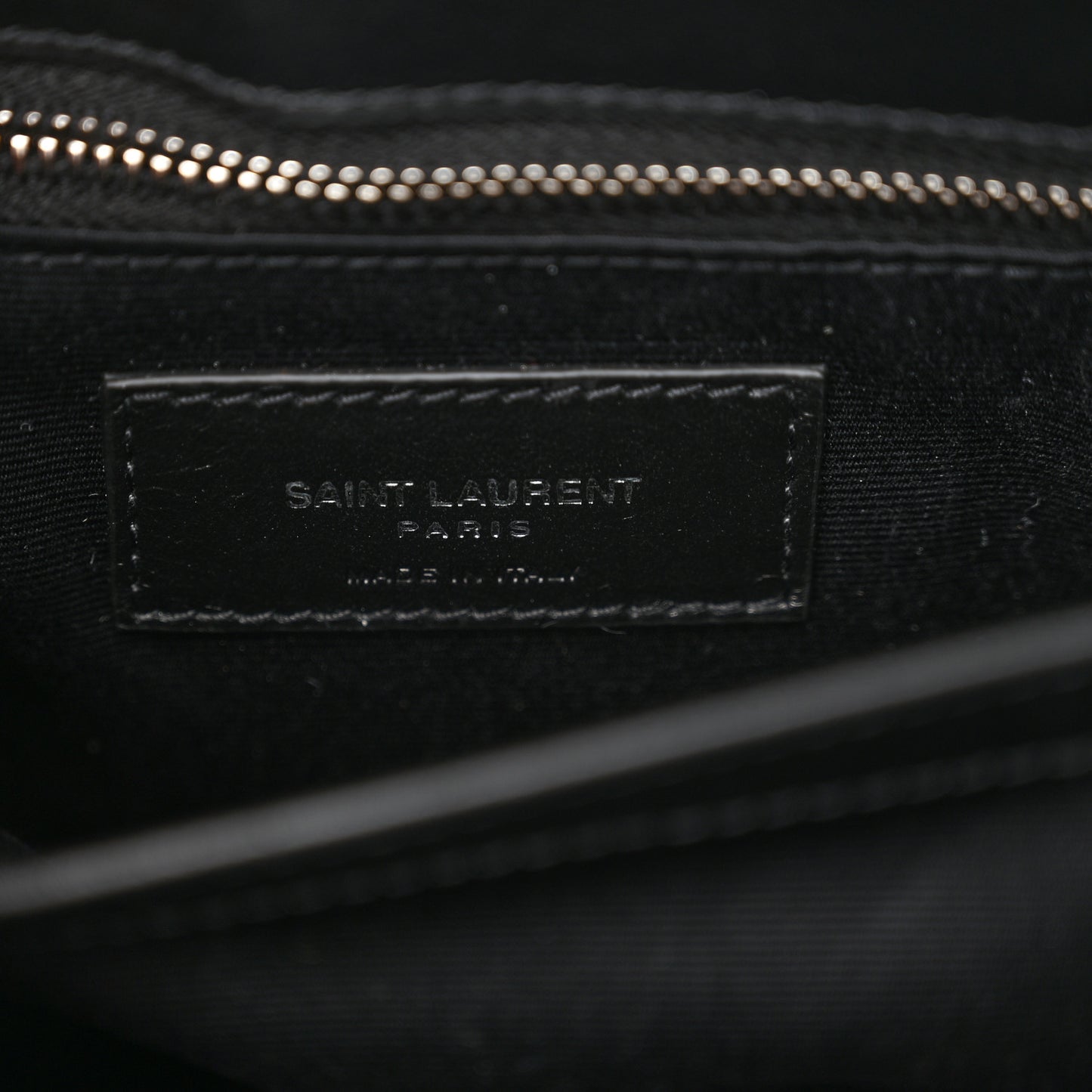 Calfskin Y Quilted Monogram Toy Loulou Crossbody Bag Black