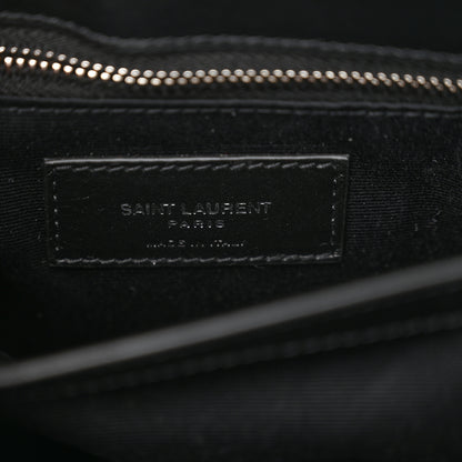 Saint Laurent Calfskin Y Quilted Monogram Toy Loulou Crossbody Bag Black 6 of 10