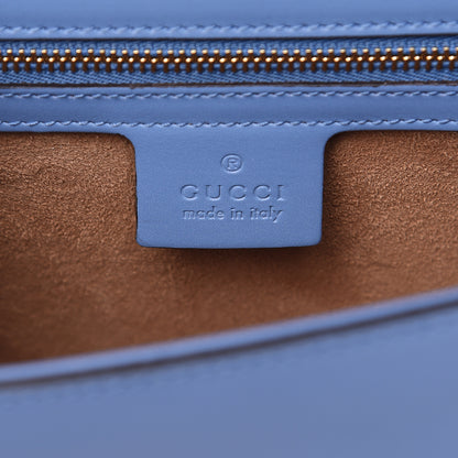 Gucci Calfskin Small Sylvie Shoulder Bag Clear Sky Blue 6 of 10