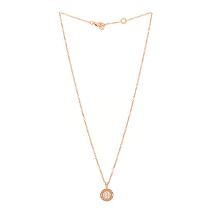 Bulgari 18K Rose Gold Diamond Green Jade BVLGARI BVLGARI Pendant Necklace 3 of 5