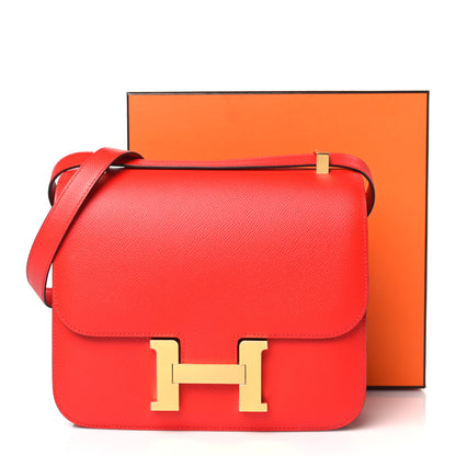 Hermes Epsom Constance 24 Rouge de Coeur 11 of 11