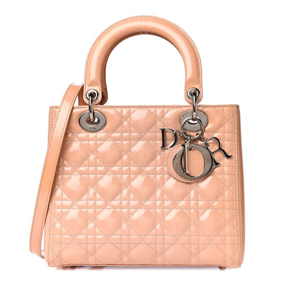 Christian Dior Patent Cannage Medium Lady Dior Light Pink 1 of 10