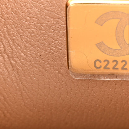 Chanel Caviar Quilted Small Top Handle Flap Beige 7 of 12