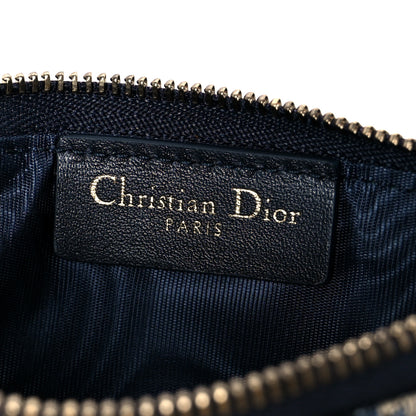 Christian Dior Oblique Saddle Chain Long Wallet Blue 10 of 14