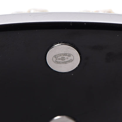 Chanel Resin Pearl CC Cuff Black 5 of 6