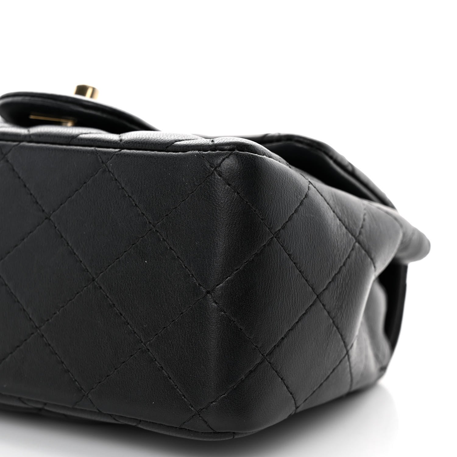 Chanel Lambskin Quilted Mini Square Flap Black 10 of 11