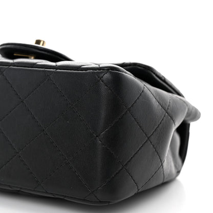 Chanel Lambskin Quilted Mini Square Flap Black 10 of 11