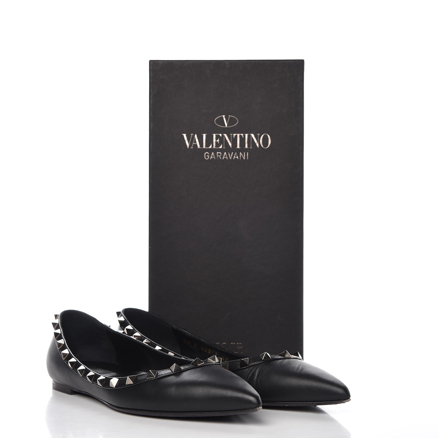 Valentino Garavani Nappa Rockstud Ballerina Flats 40 Black 15 of 15