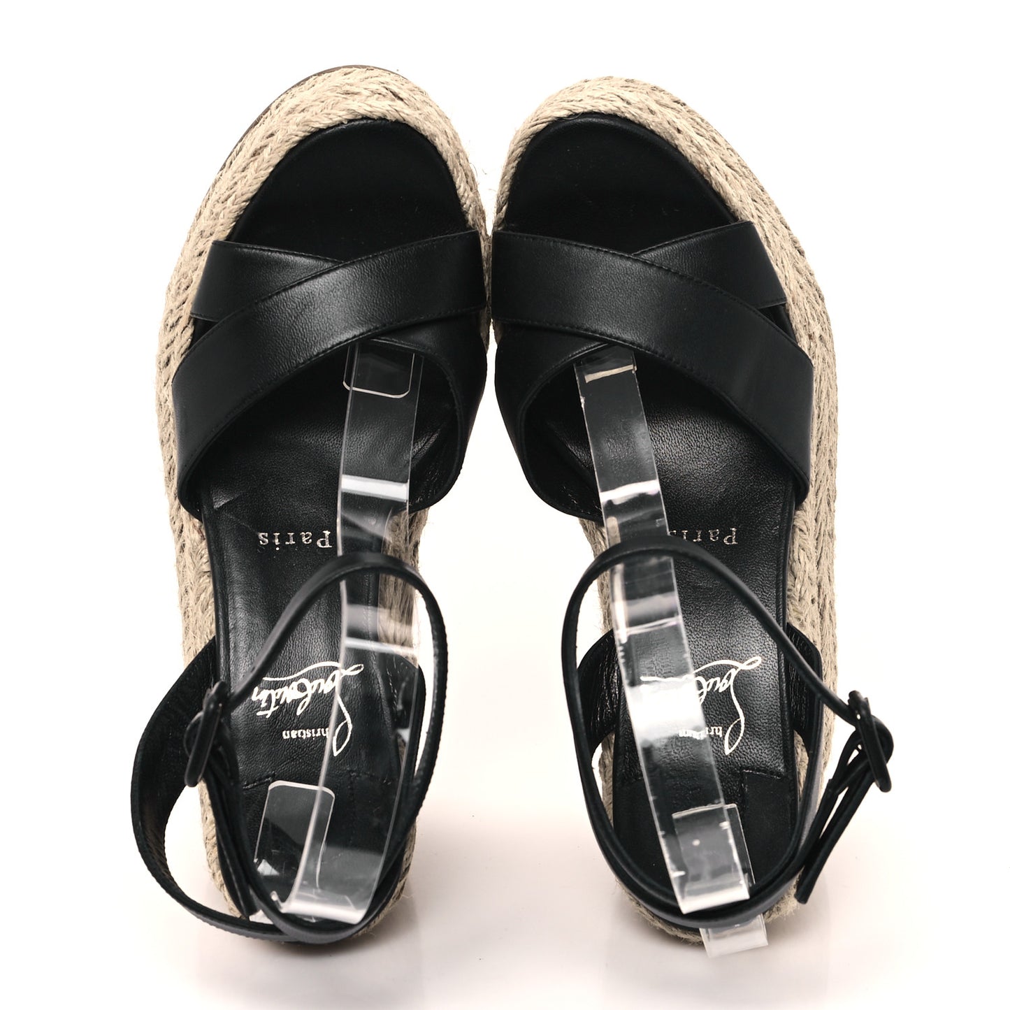Goatskin Mariza Zeppa 130 Espadrille Sandals 37 Black