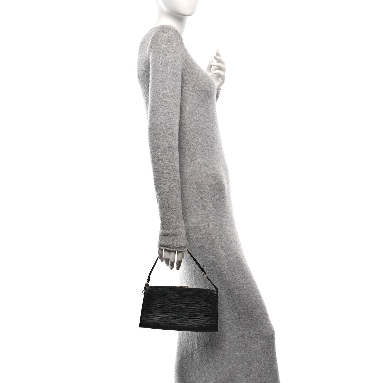 Louis Vuitton Epi Pochette Accessories 24 Black 2 of 9