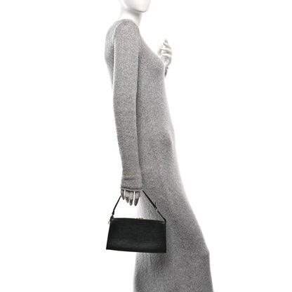 Louis Vuitton Epi Pochette Accessories 24 Black 2 of 9