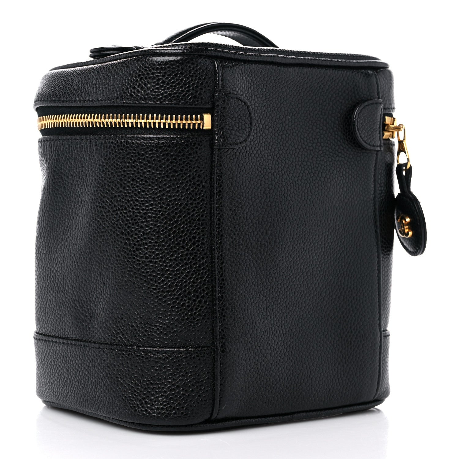 Chanel Caviar Vanity Cosmetic Case Black 3 of 10