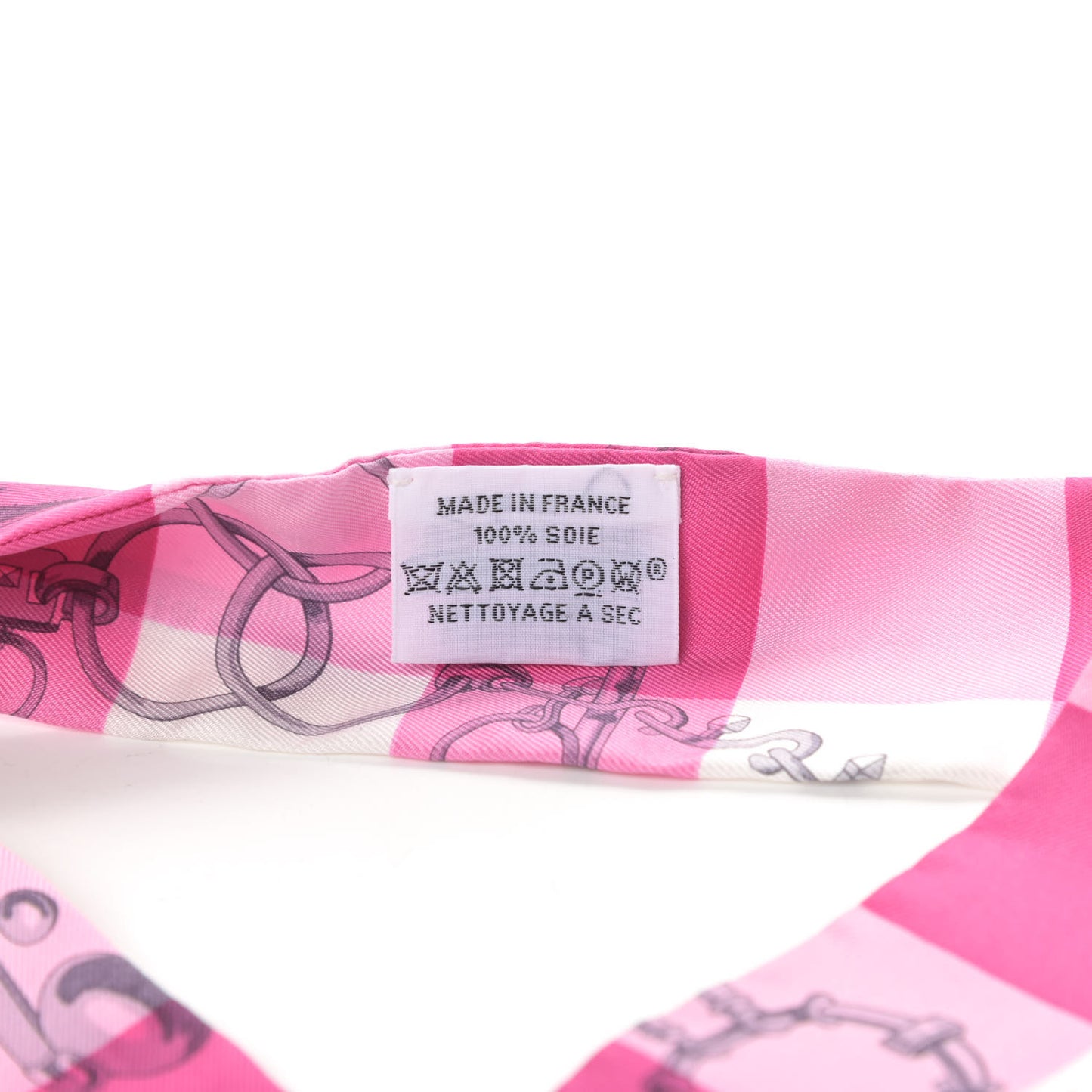 Silk Mors Et Gourmettes Vichy Twilly Rose Vif Framboise White