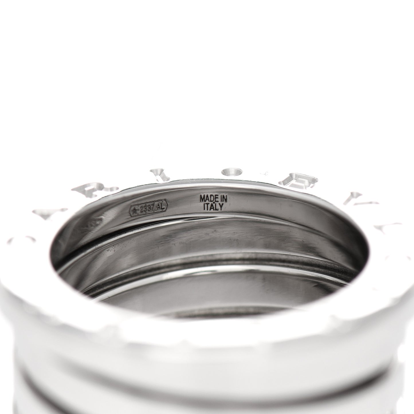 18K White Gold B.Zero1 Four-Band Ring 49 5