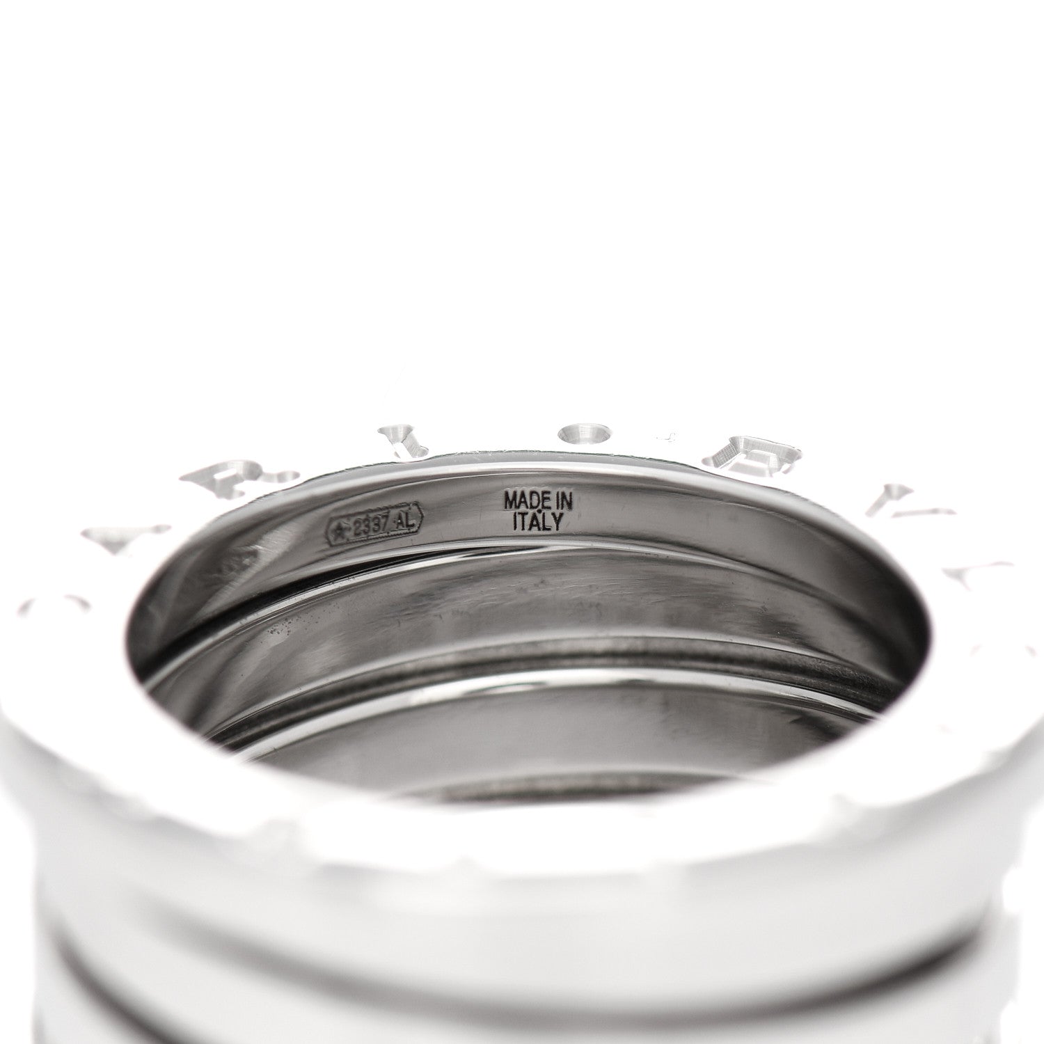 Bulgari 18K White Gold B.Zero1 Four-Band Ring 49 5 4 of 7