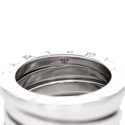 Bulgari 18K White Gold B.Zero1 Four-Band Ring 49 5 4 of 7