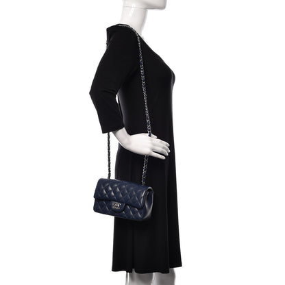 Chanel Caviar Quilted Mini Rectangular Flap Dark Blue 2 of 10