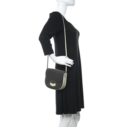 Celine Glazed Calfskin Small Bi-Color Trotteur Dark Grey 2 of 12