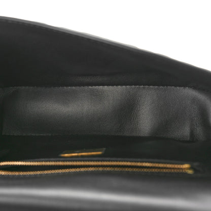 Fendi Nappa Small FF Embossed Mid Chain Baguette Black 5 of 9