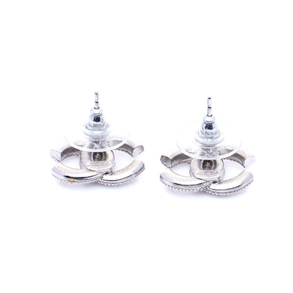 Chanel Crystal CC Coco Flapper Earrings Silver 3 of 5