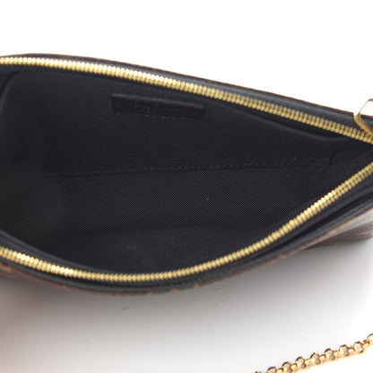 Louis Vuitton Monogram Pallas Clutch Black 5 of 8