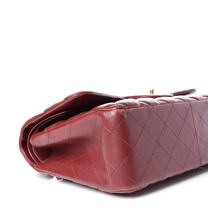 Chanel Lambskin Quilted Jumbo Double Flap Burgundy 9 of 16