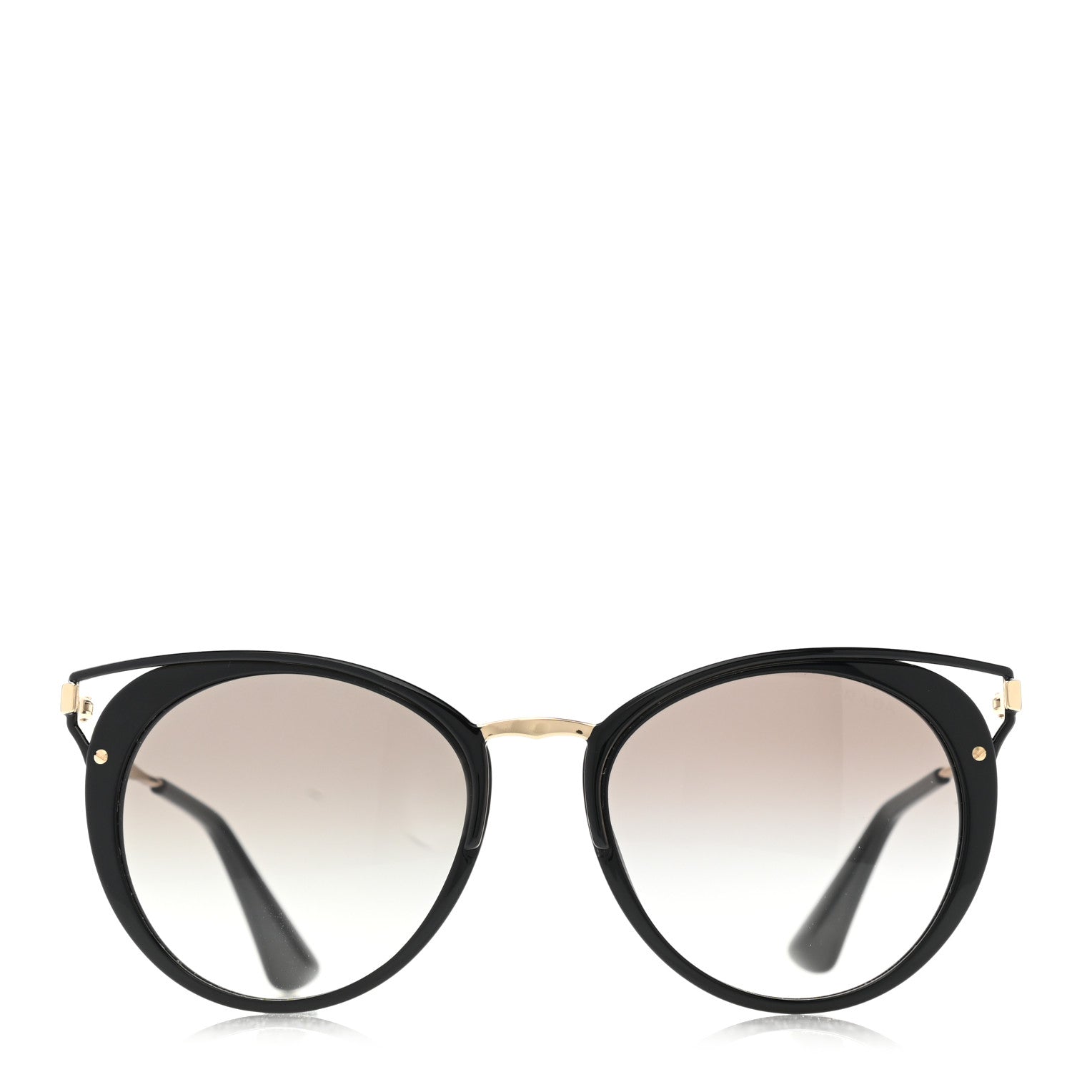 Prada Horn Metal Cinema Sunglasses SPR66T Black 2 of 9