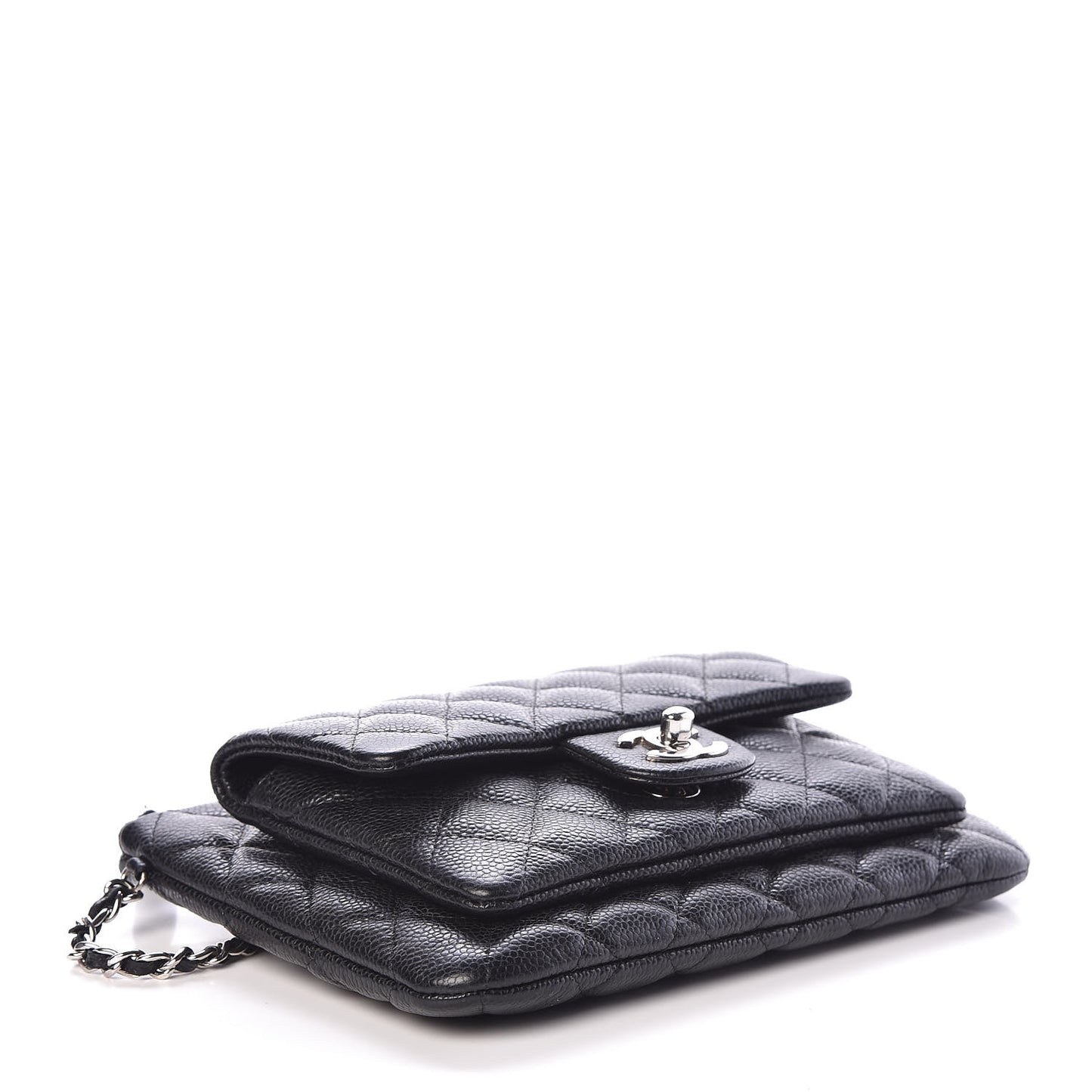 Caviar Quilted Daily Zip Crossbody Bag Black