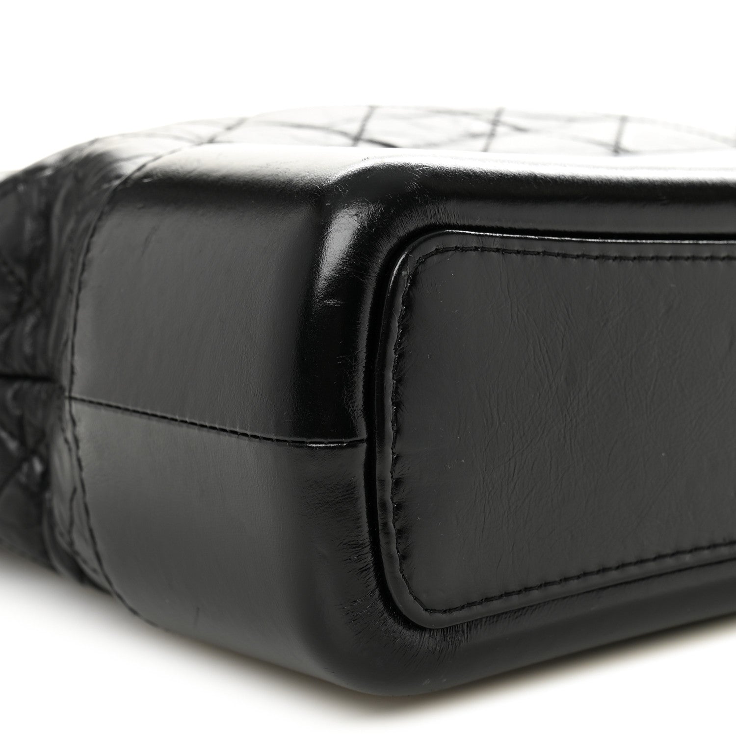 Chanel Aged Calfskin Quilted Medium Gabrielle Hobo Black 9 of 10