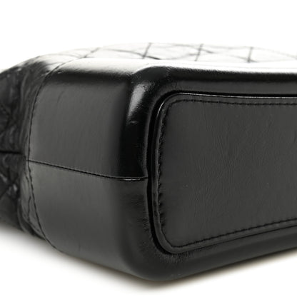 Chanel Aged Calfskin Quilted Medium Gabrielle Hobo Black 9 of 10