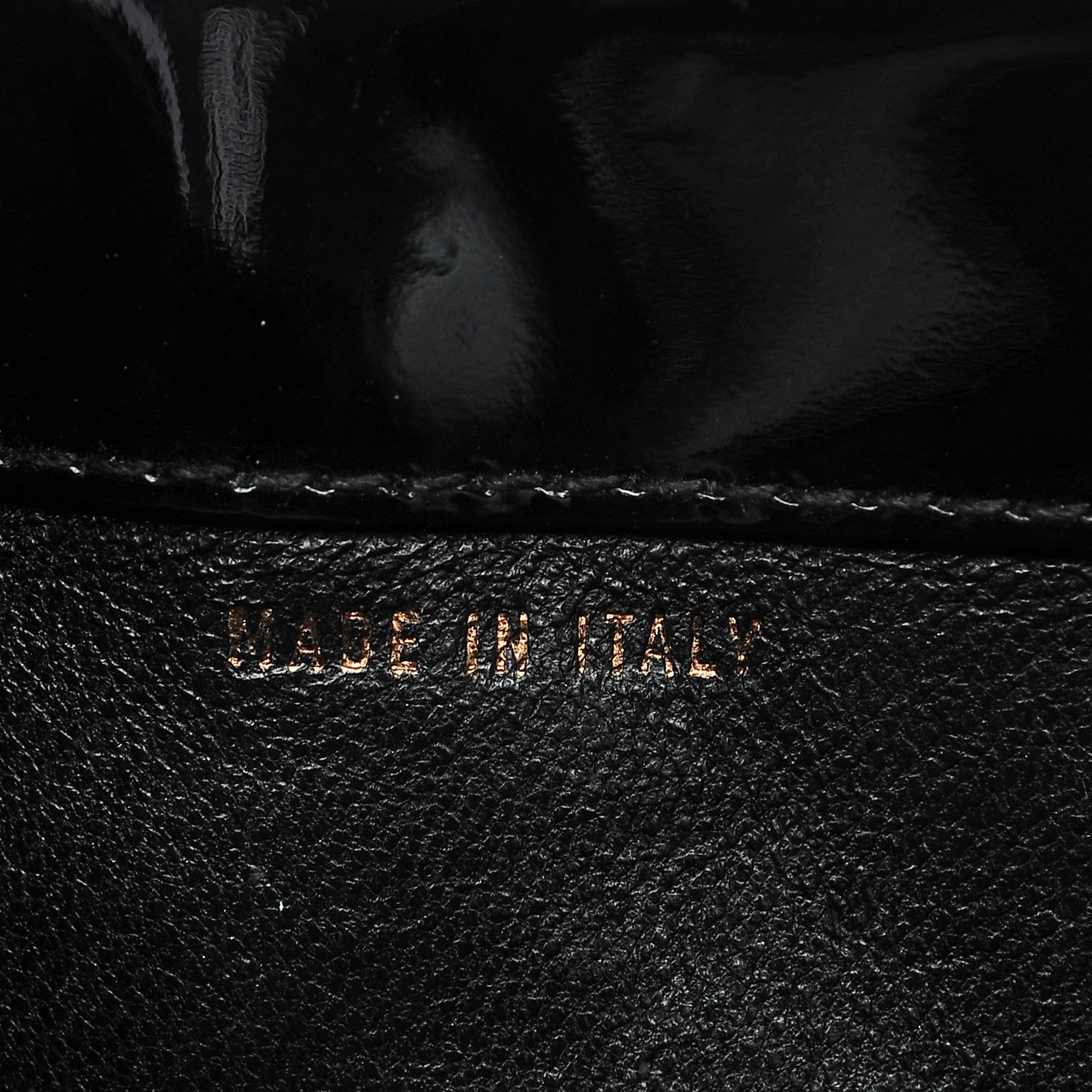 Chanel Patent Stitched Shoulder Flap Bag Black 8 of 12
