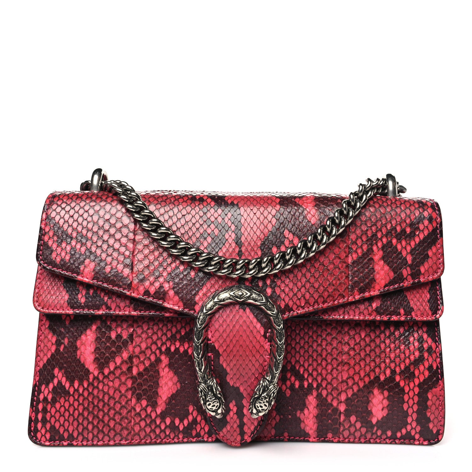 Gucci Snakeskin Small Dionysus Shoulder Bag Hot Pink 1 of 10