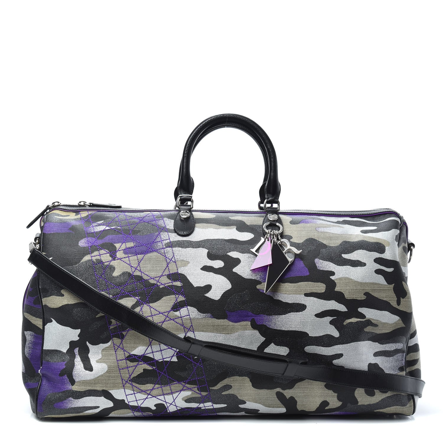 Christian Dior Canvas Camouflage Anselm Reyle Duffle 1 of 8