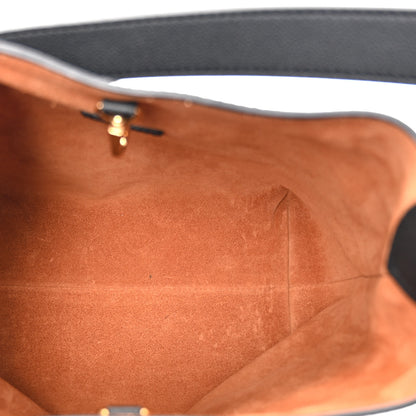 Louis Vuitton Grained Calfskin Low Key Hobo PM Black 6 of 10