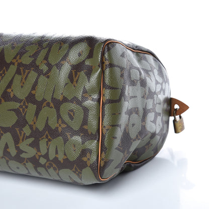 Louis Vuitton Monogram Graffiti Speedy 30 Kaki 14 of 14