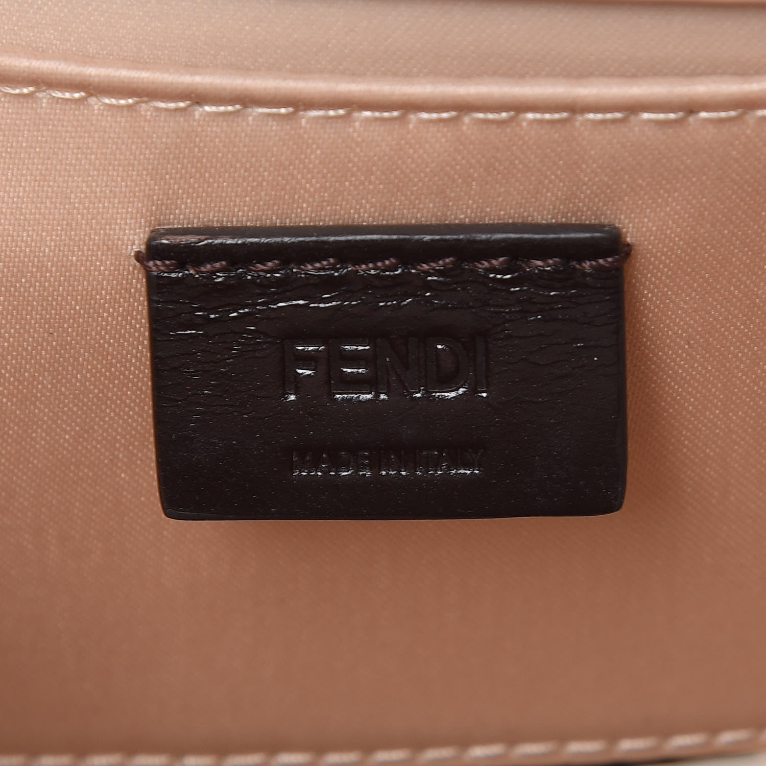 Fendi Snakeskin Mini Rush Clutch Blush 6 of 8