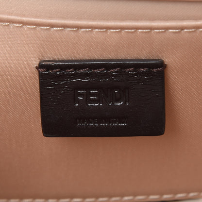 Fendi Snakeskin Mini Rush Clutch Blush 6 of 8
