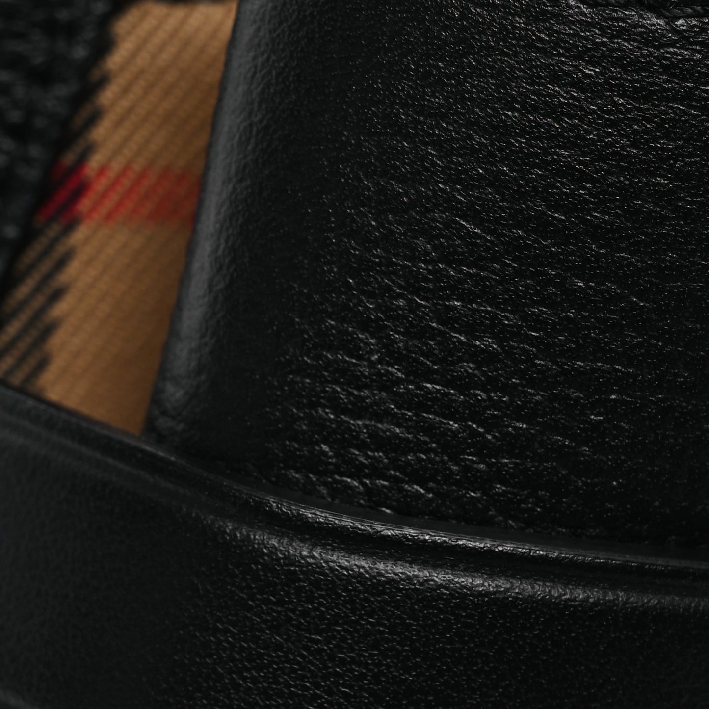 Derby Calfskin Vintage Check Medium Banner Tote Black