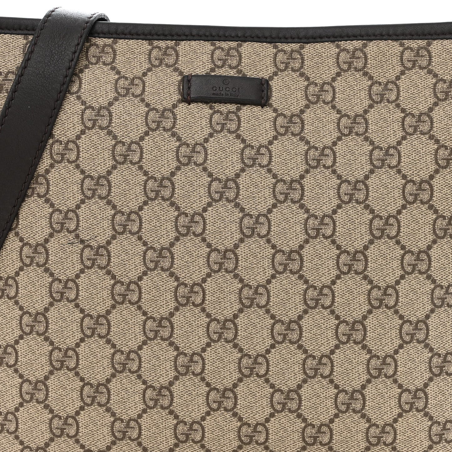GG Plus Monogram Medium Flat Messenger Bag Dark Brown