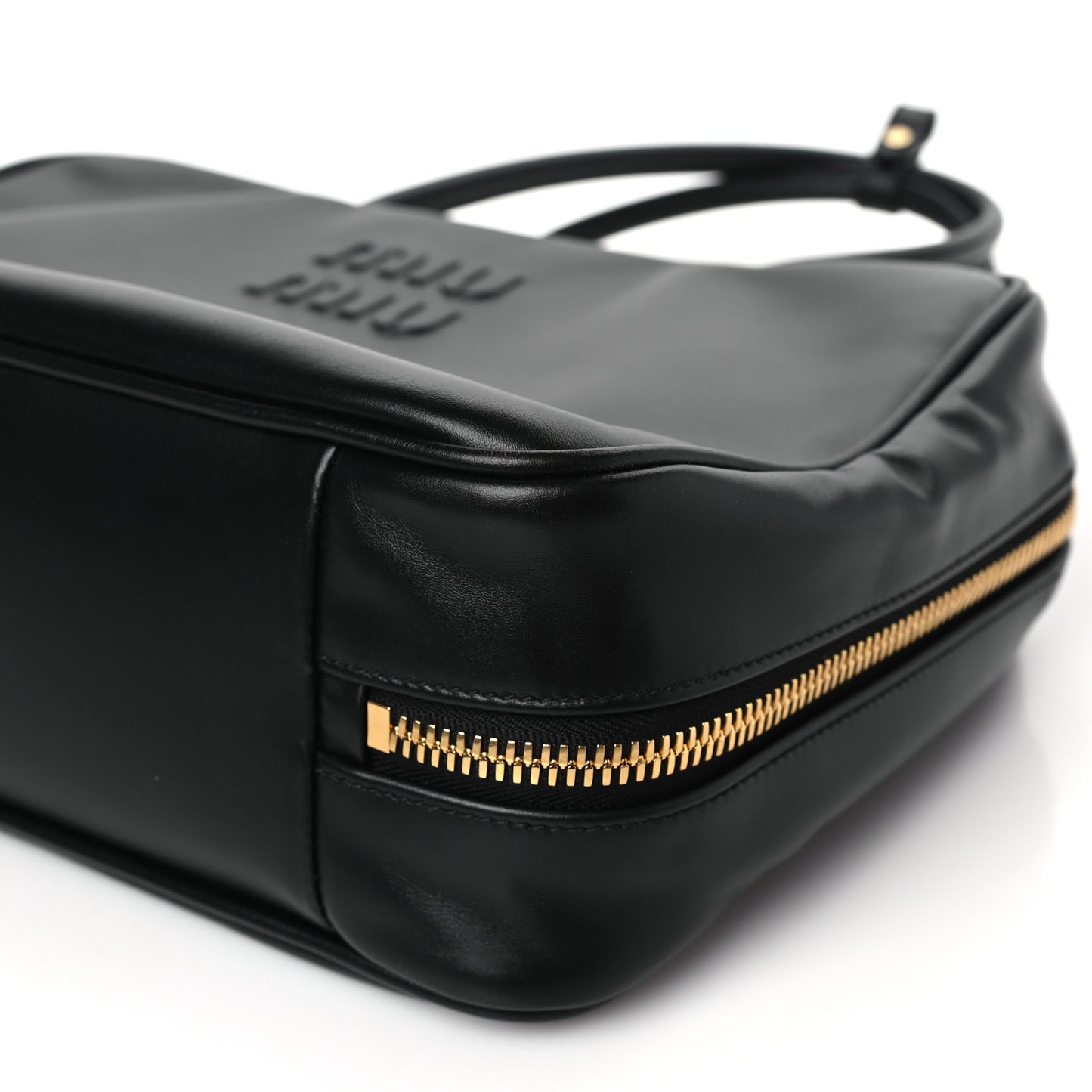 Soft Calf Softy Beau Top Handle Bag Black