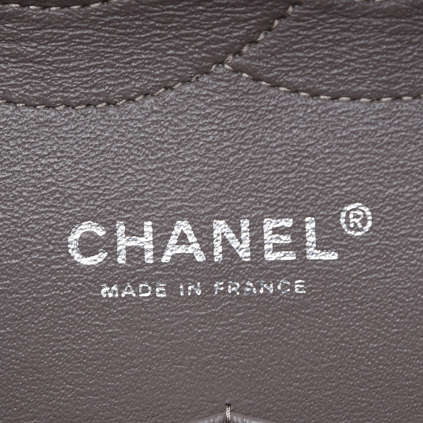 Patent Quilted Double Flap Light Brown