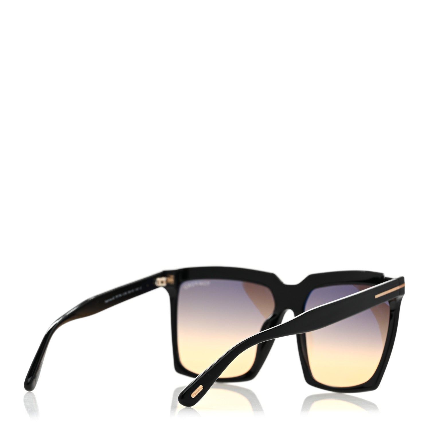 Tom Ford Acetate Sabrina Square Sunglasses TF764 Black 4 of 8