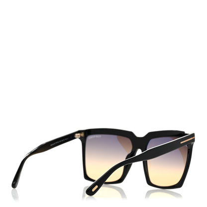 Tom Ford Acetate Sabrina Square Sunglasses TF764 Black 4 of 8