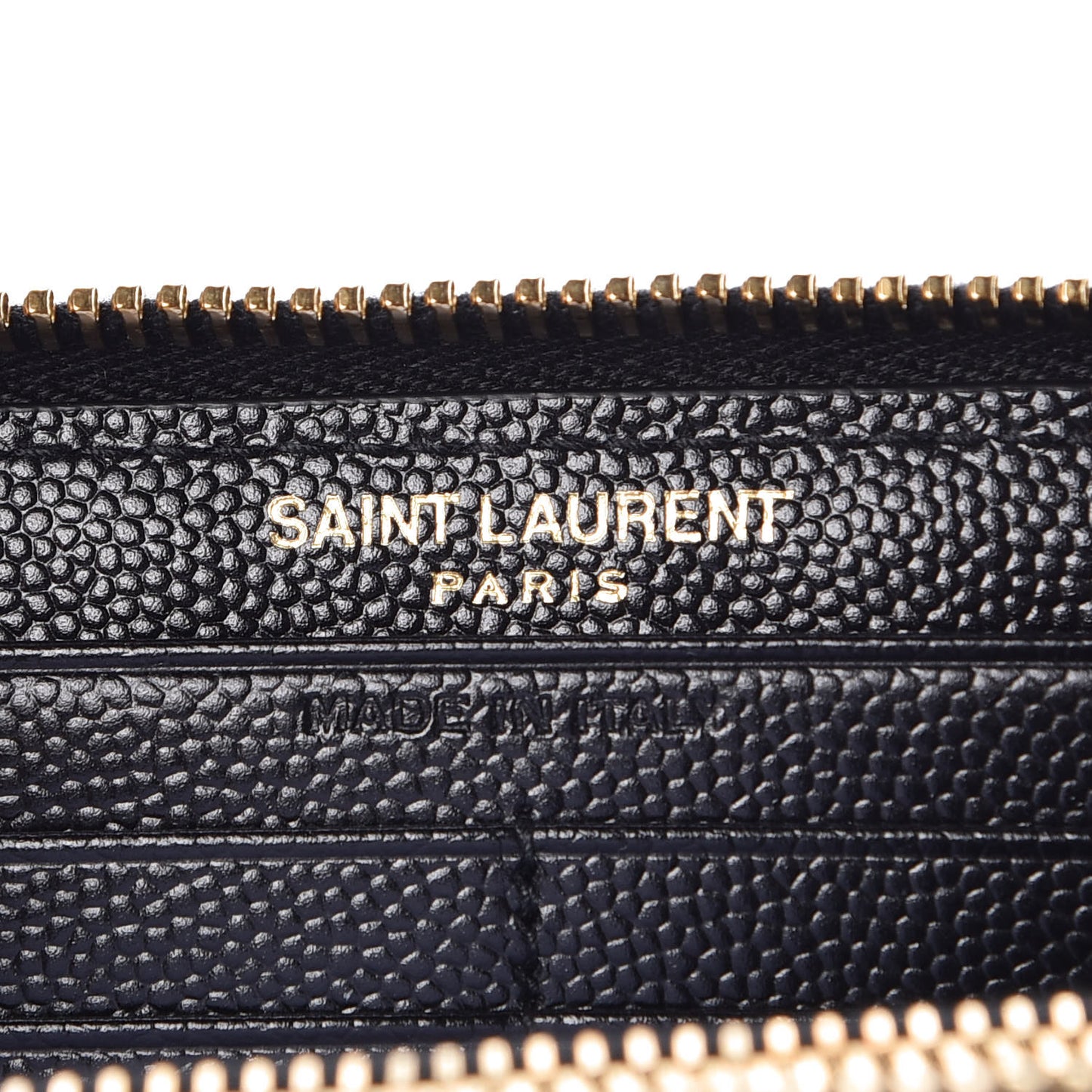 Grain De Poudre Matelasse Chevron Monogram Zip Around Wallet Black
