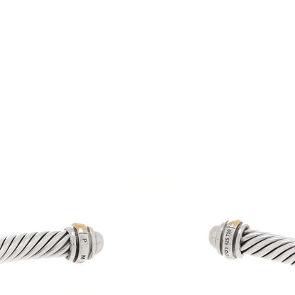 David Yurman Sterling Silver 18K Yellow Gold 4mm Cable Classics Bracelet 4 of 4