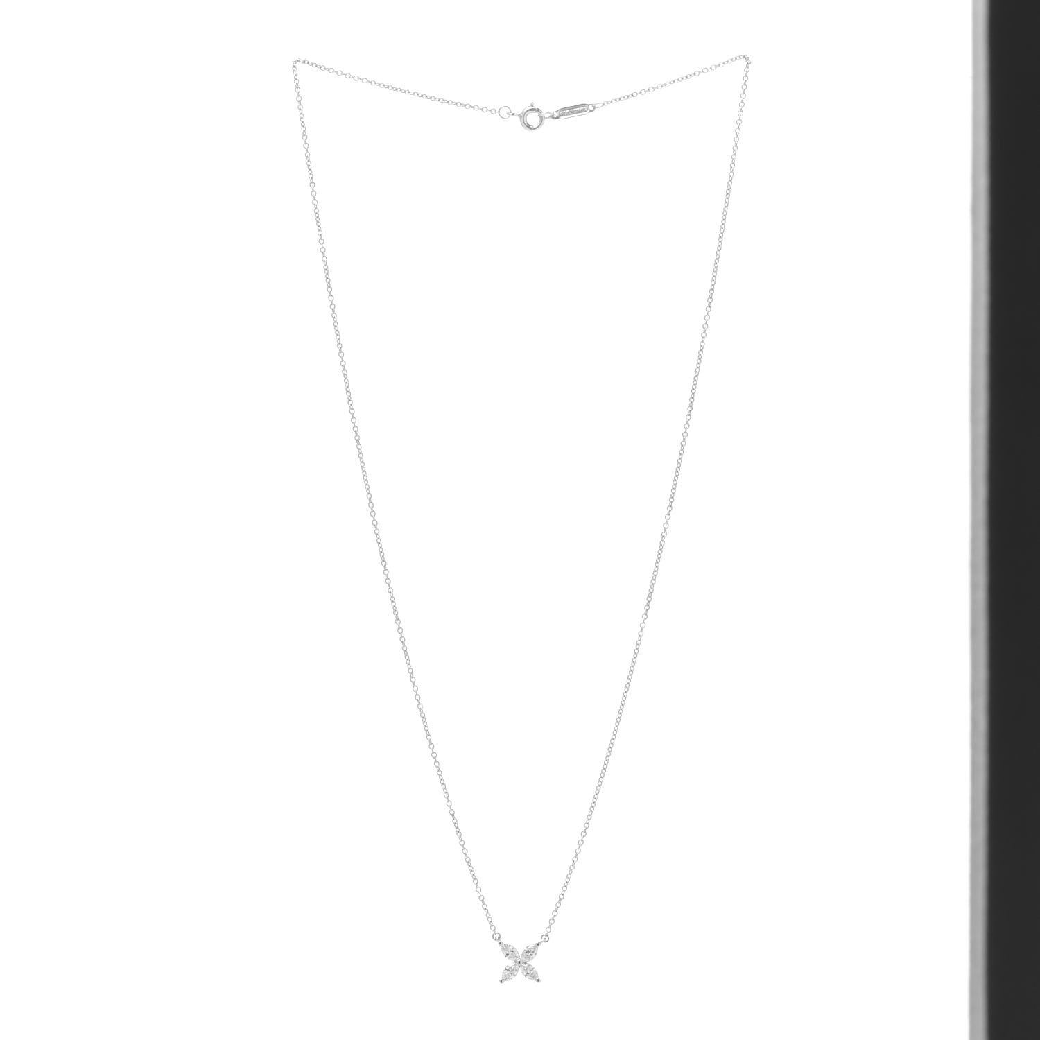 Tiffany Platinum Diamond Small Victoria Necklace 3 of 6