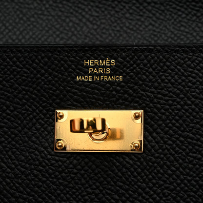 Hermes Epsom Kelly Longue Wallet Black 6 of 8