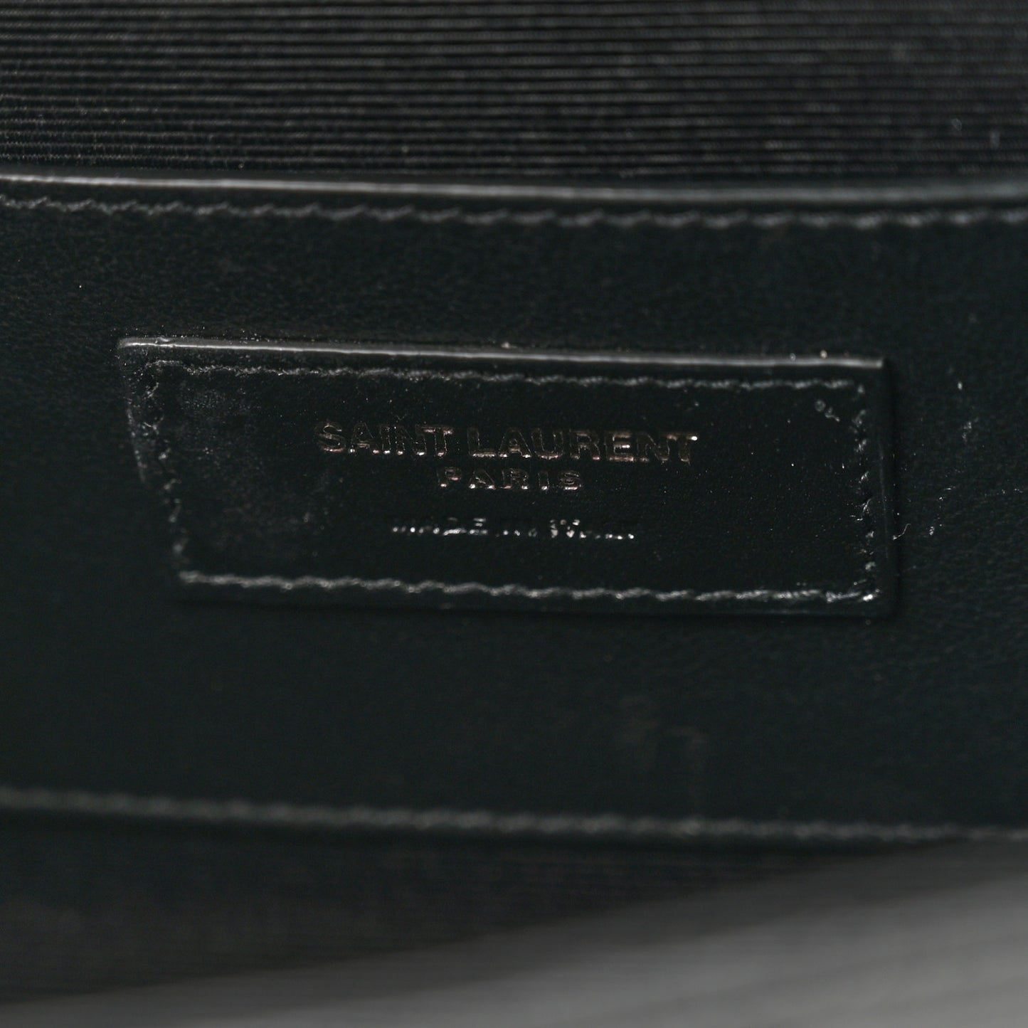 Grain De Poudre Textured Mixed Matelasse Triquilt Small Monogram Monochrome Satchel Black