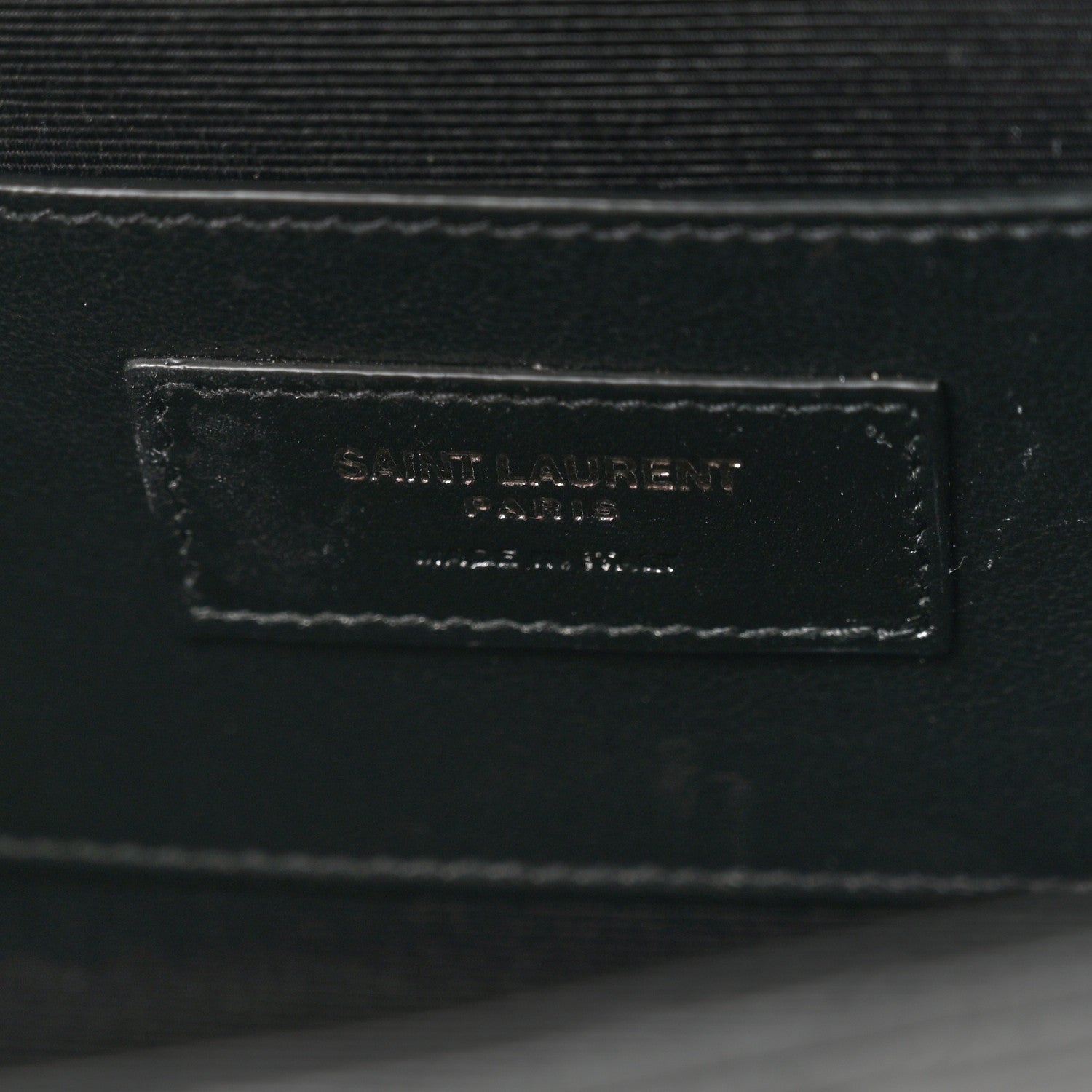 Saint Laurent Grain De Poudre Textured Mixed Matelasse Triquilt Small Monogram Monochrome Satchel Black 6 of 10